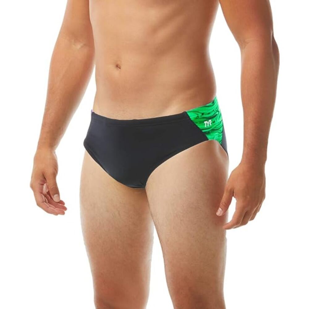 NWT TYR Men's Hydra Racer Swimsuit Brief sz 26